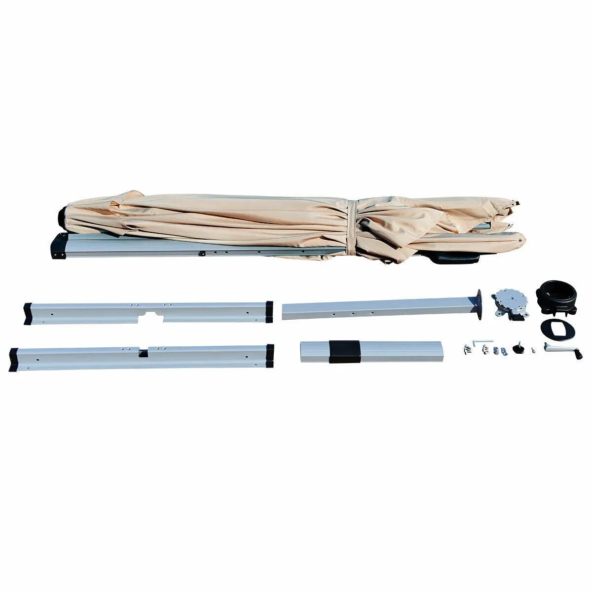 10ft Square Patio Umbrella - Beige