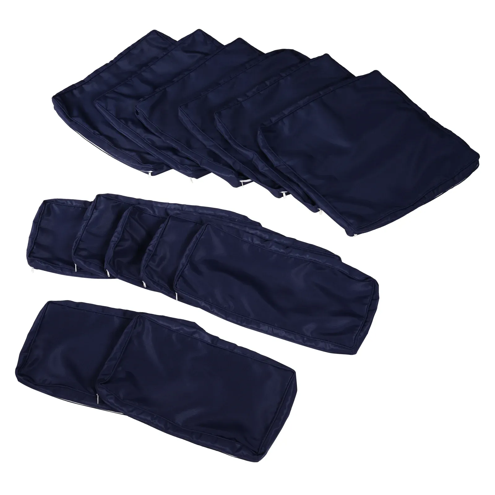 14pc Patio Rattan Sofa Set Cushion Cover - Blue