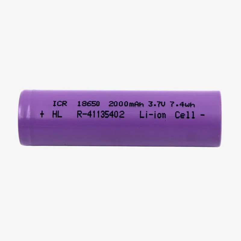 18650 Li-ion Rechargeable Battery (2000 mAh) - Original