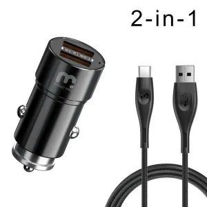 2-in-1 Car Charger with 6FT Micro USB Cable