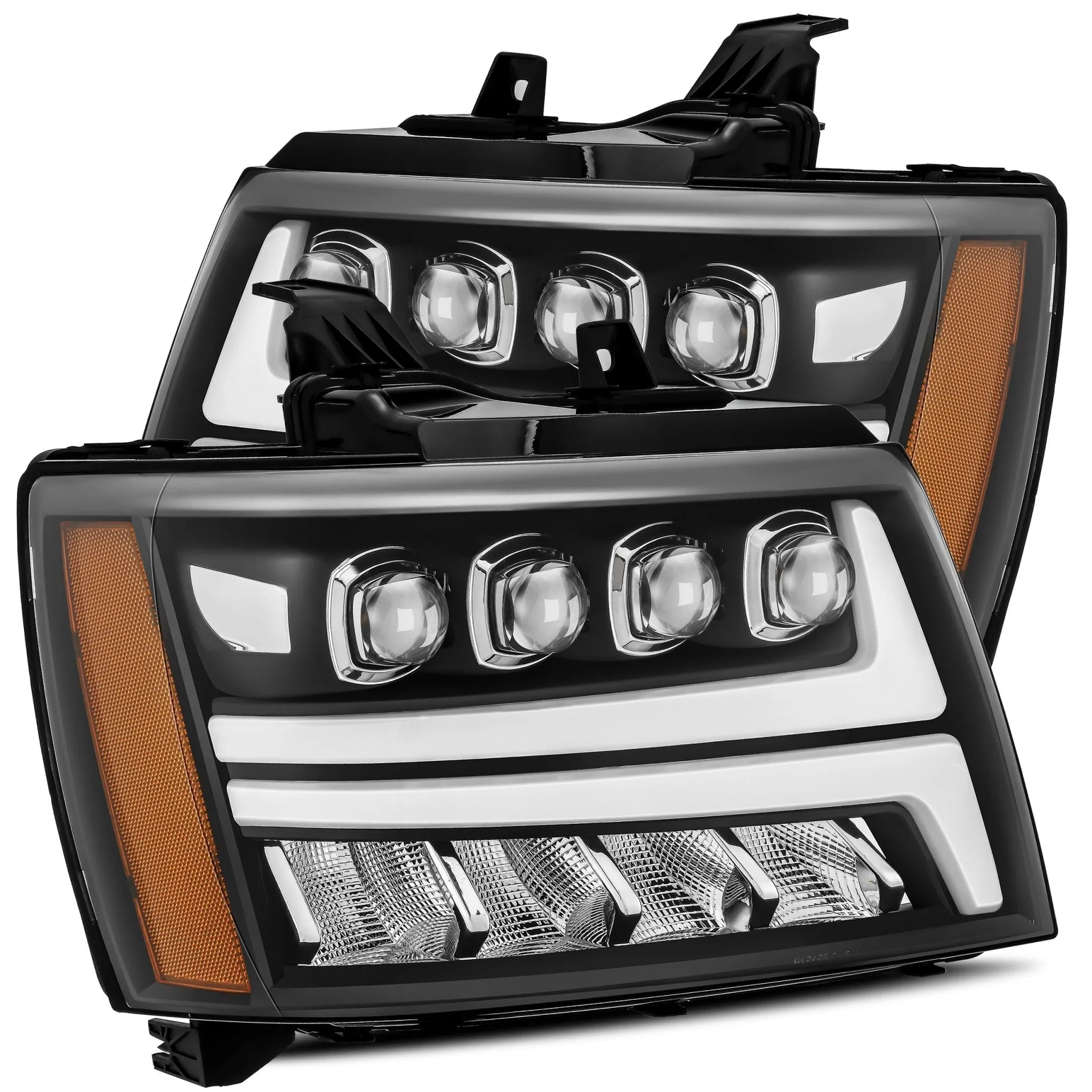 2007-2014 Chevrolet Tahoe/Suburban/2007-2013 Avalanche NOVA-Series LED Projector Headlights Black Alpha-Rex 880288