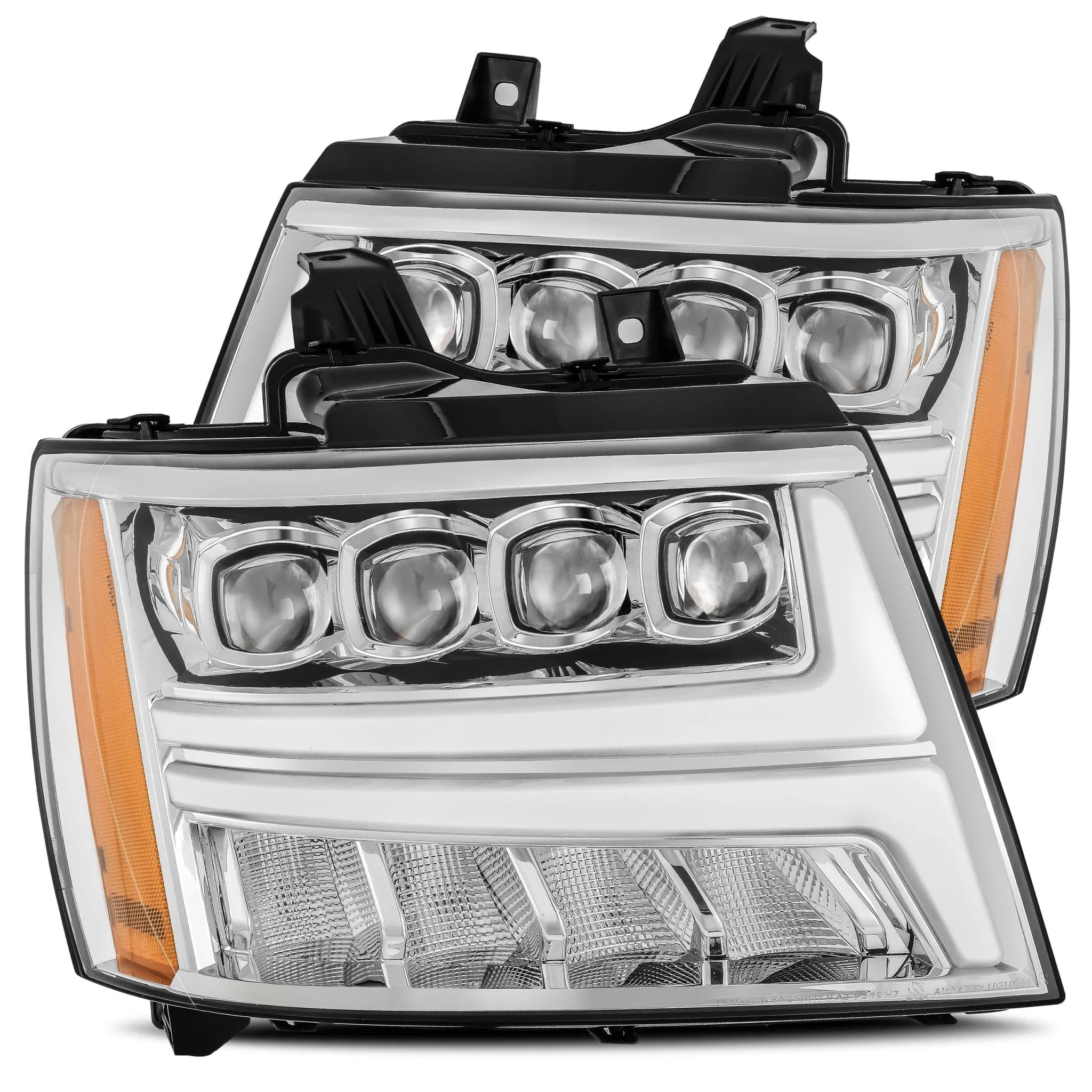 2007-2014 Chevrolet Tahoe/Suburban/2007-2013 Avalanche NOVA-Series LED Projector Headlights Chrome Alpha-Rex 880286