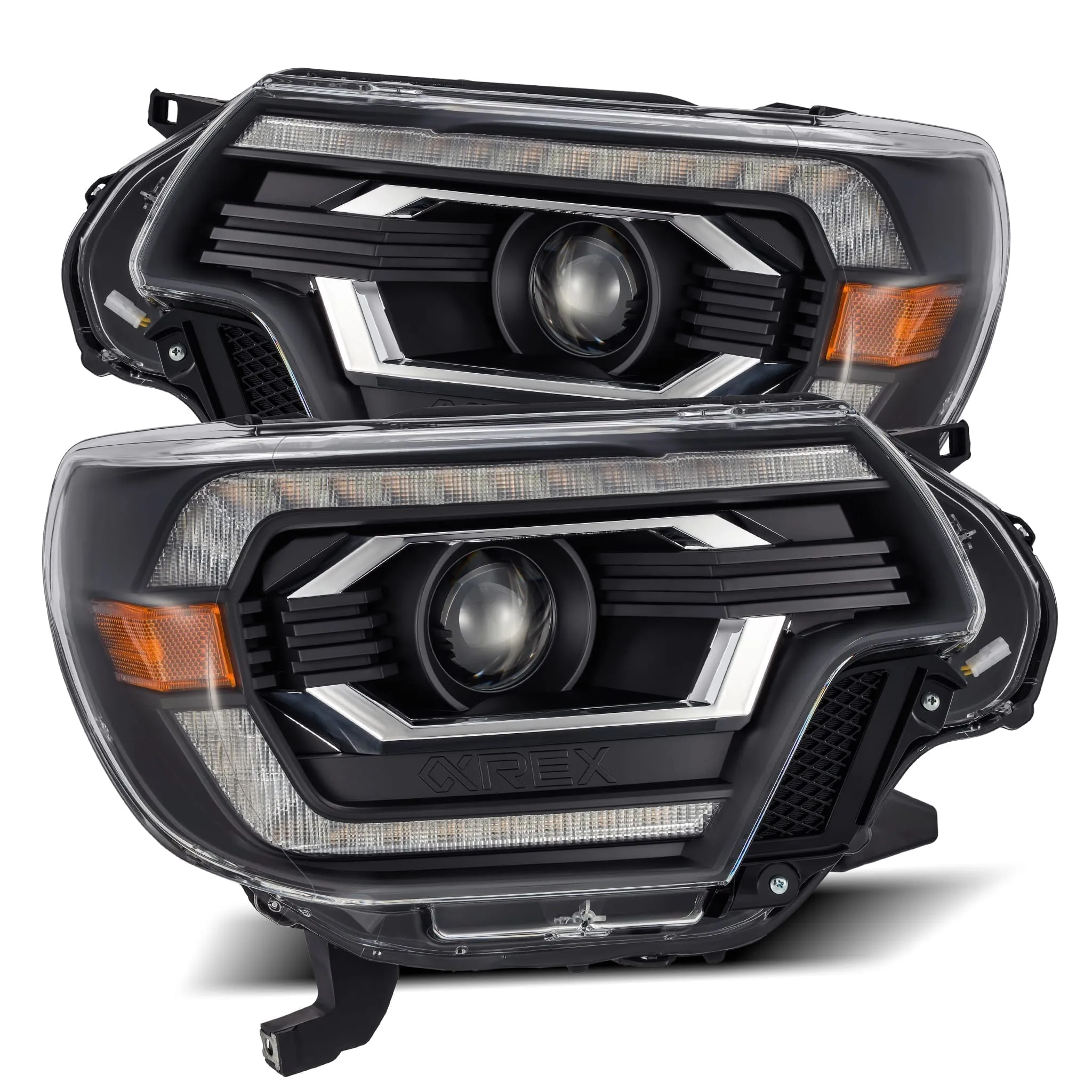 2012-2015 Toyota Tacoma LUXX-Series LED Projector Headlights Black Alpha-Rex 880751