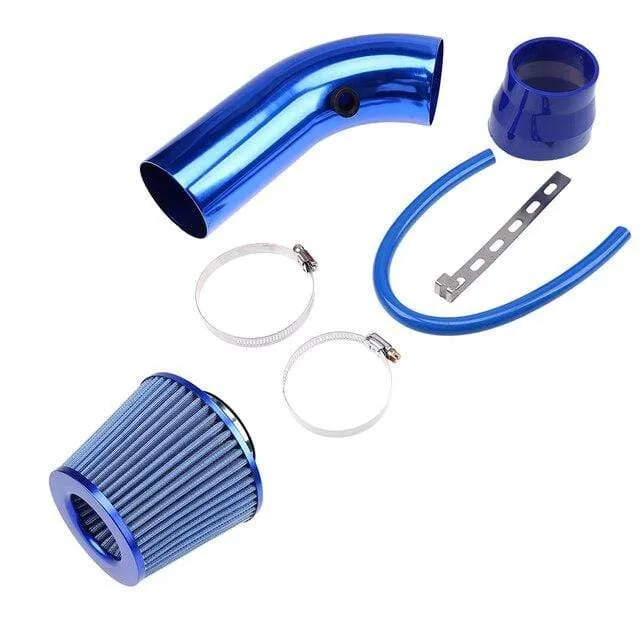3 76mm Air Intake Kit Aluminum Admission Pipe With High Flow Air Filter Cold Air Inlet Duct , Mushroom Head