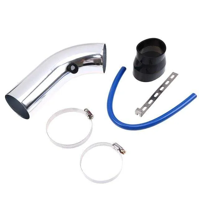 3 76mm Air Intake Kit Aluminum Admission Pipe With High Flow Air Filter Cold Air Inlet Duct , Mushroom Head