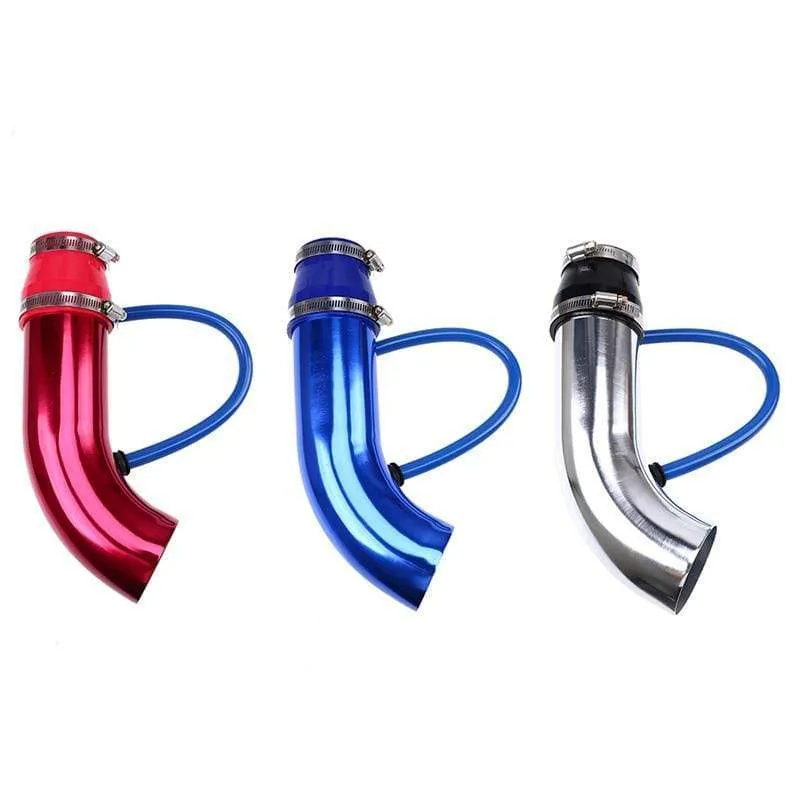 3 76mm Air Intake Kit Aluminum Admission Pipe With High Flow Air Filter Cold Air Inlet Duct , Mushroom Head