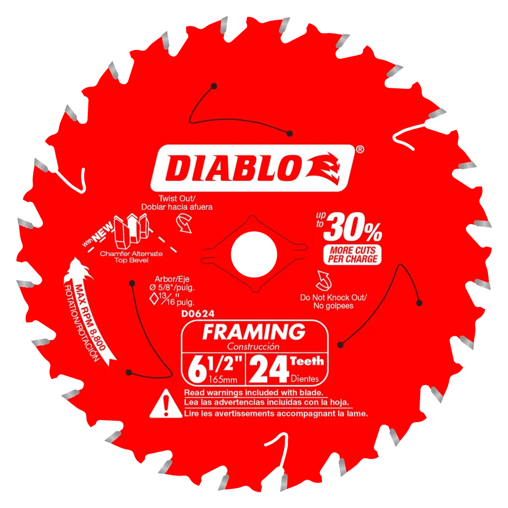 6-1/2" 24 Tooth Framing Saw Blade