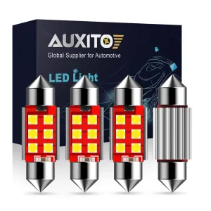 6418 Festoon LED Bulbs CANBUS Error Free 6411 C5W 36mm (1.41 inch) Xenon White