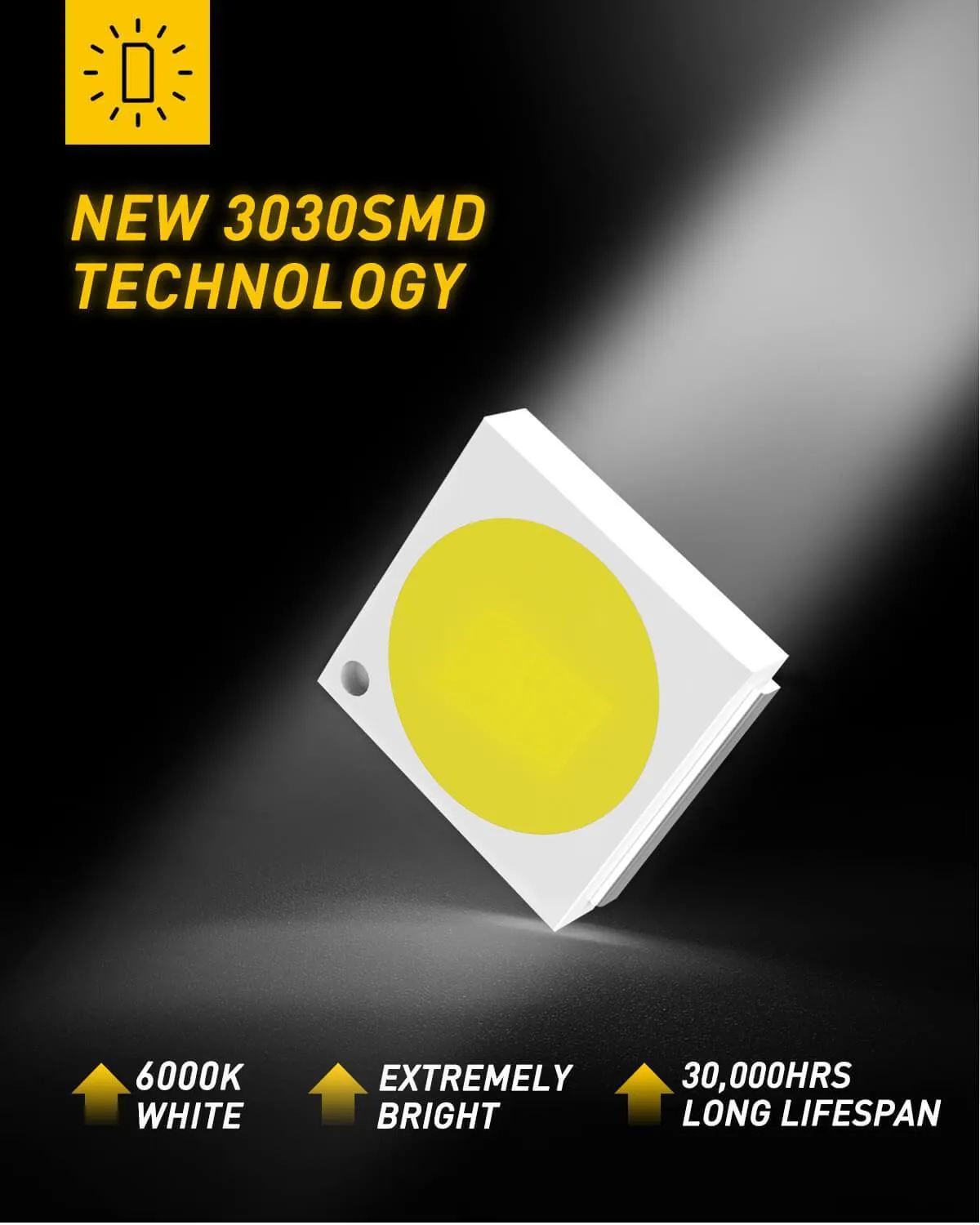 6418 Festoon LED Bulbs CANBUS Error Free 6411 C5W 36mm (1.41 inch) Xenon White