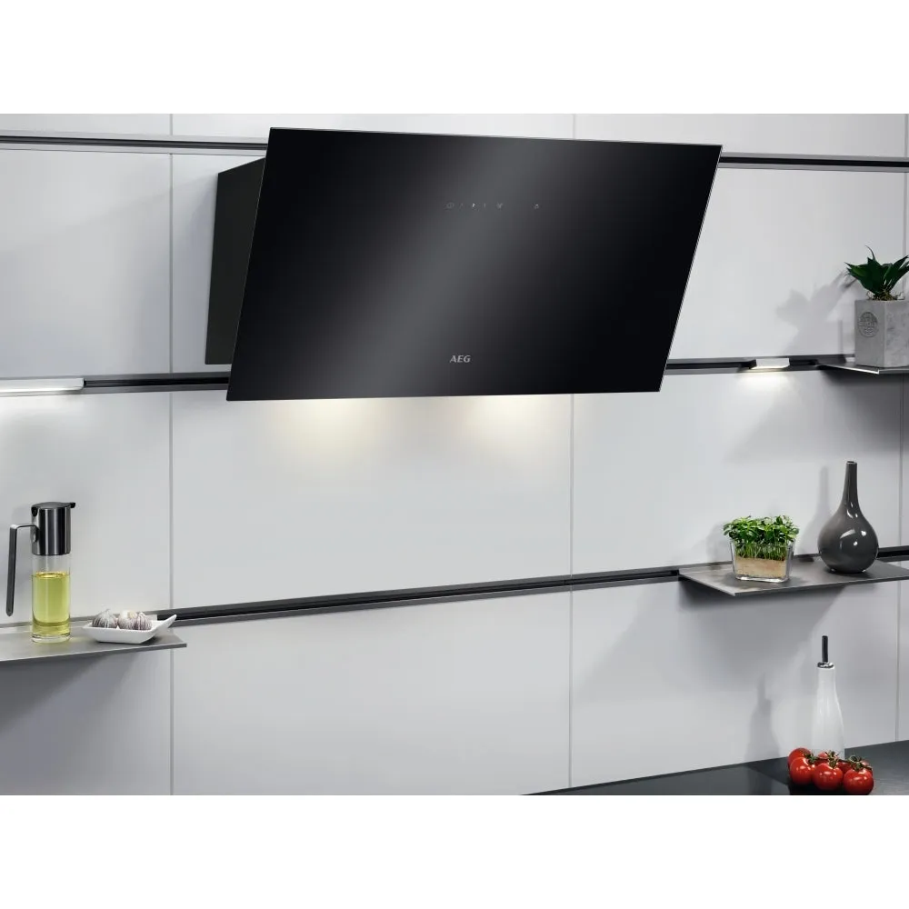AEG DVX5661HB 60cm Wide Angled Hood,Black,A Rated