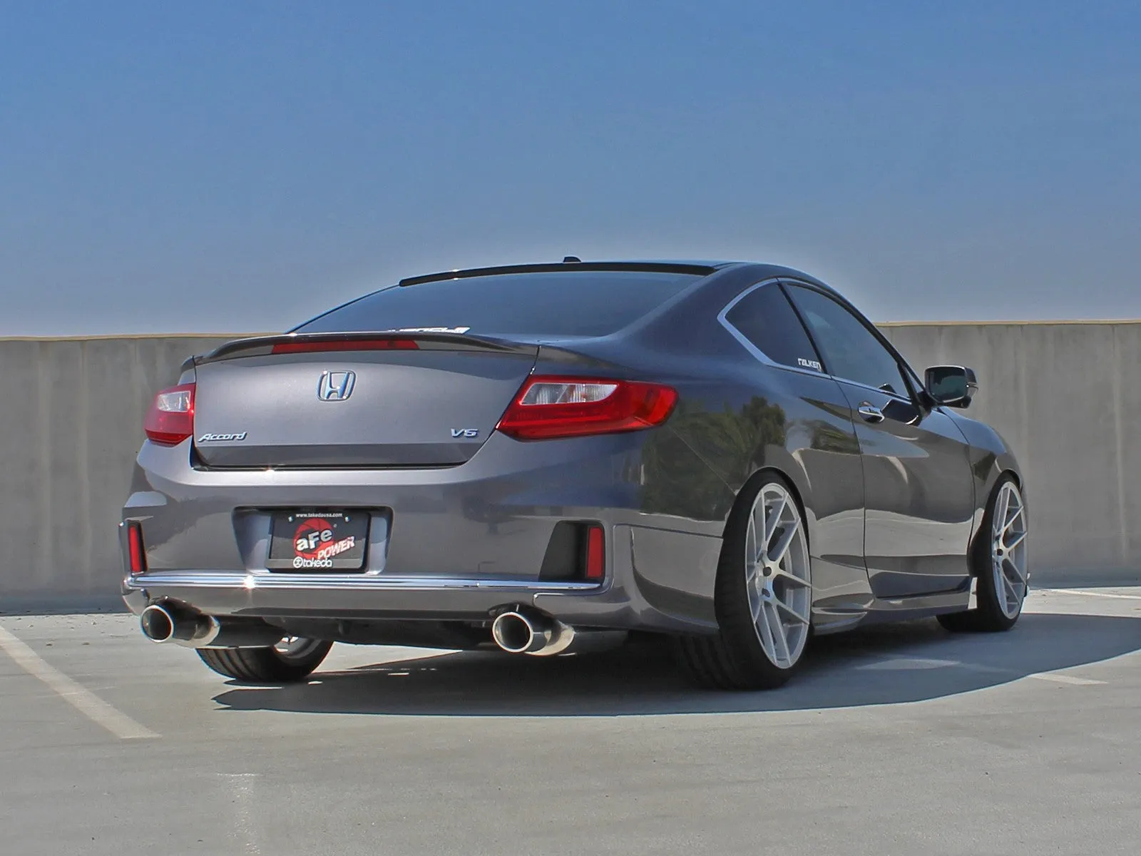 aFe Exhaust Honda Accord Coupe (2013-2017) 2.5" to Dual 1.75" Takeda Series in 304 Stainless Steel w/ Dual Tips