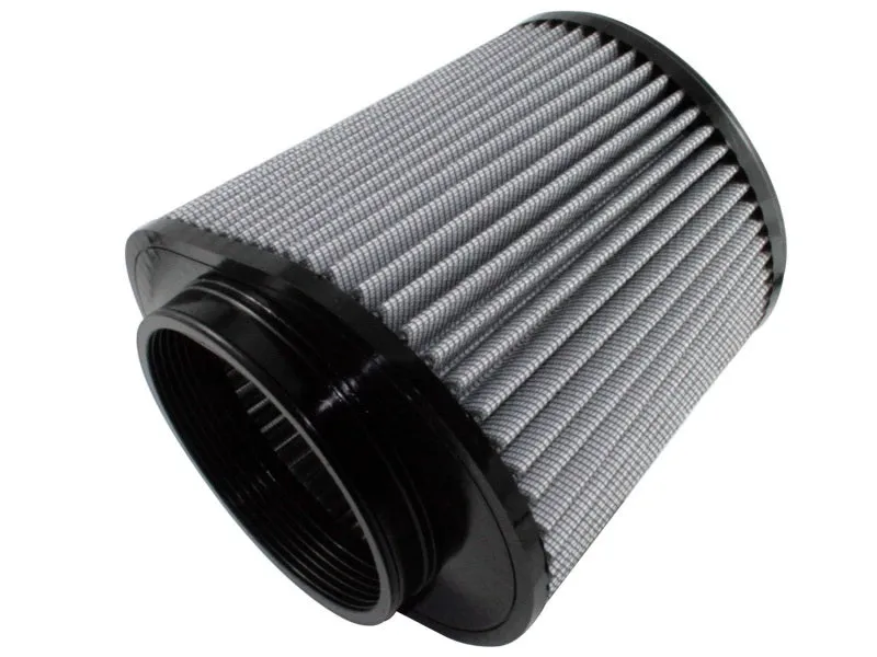 aFe Power Magnum FLOW Pro DRY S Air Filter Element - Conical - 7" Long x 10" Wide Base - 7" Top Diameter - 8" Tall - 5-1/2" Flange - Synthetic - White