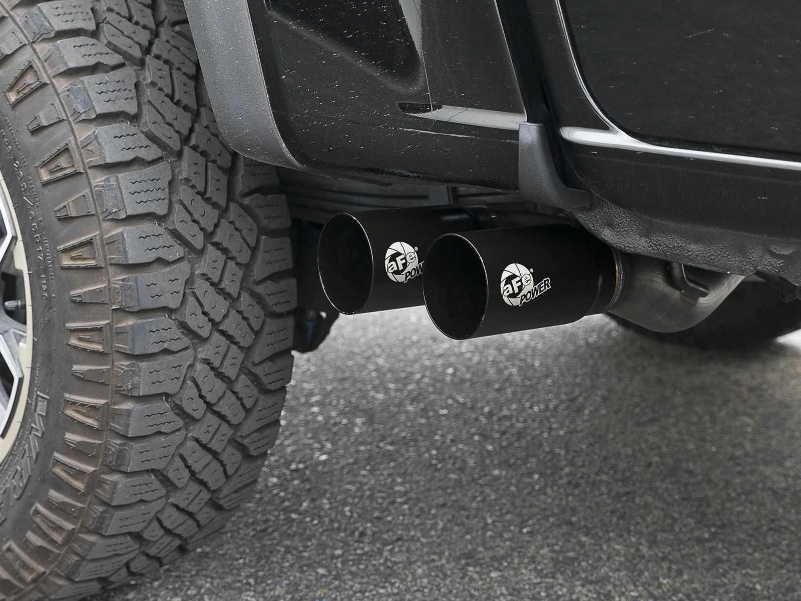 AFE Rebel Series 3" Stainless Cat-Back Exhaust (Black Tips) - 2017  Colorado/Canyon