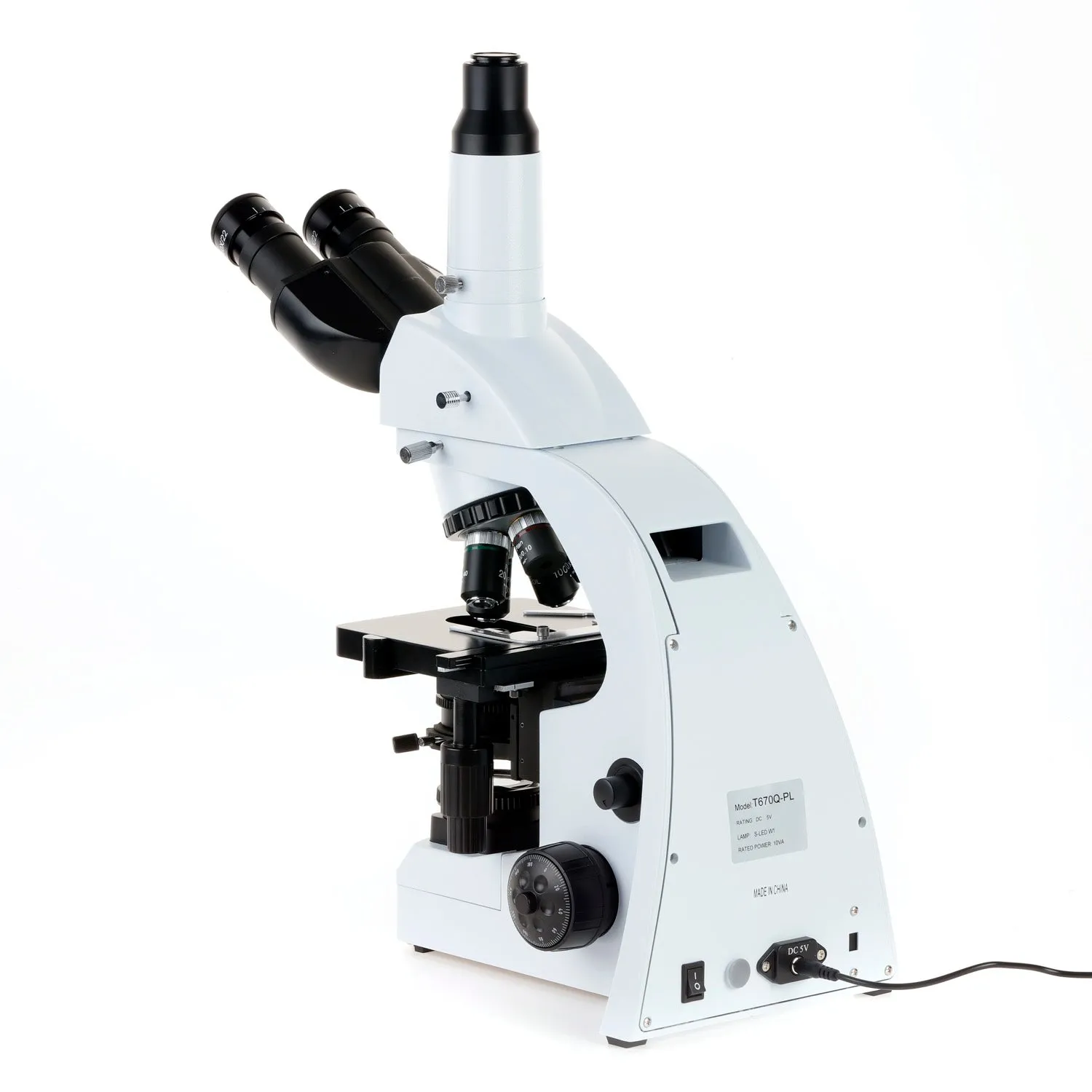 AmScope T670 Series Advanced Trinocular Compound Microscope with 9.7" Touchscreen Imaging System and Koehler LED