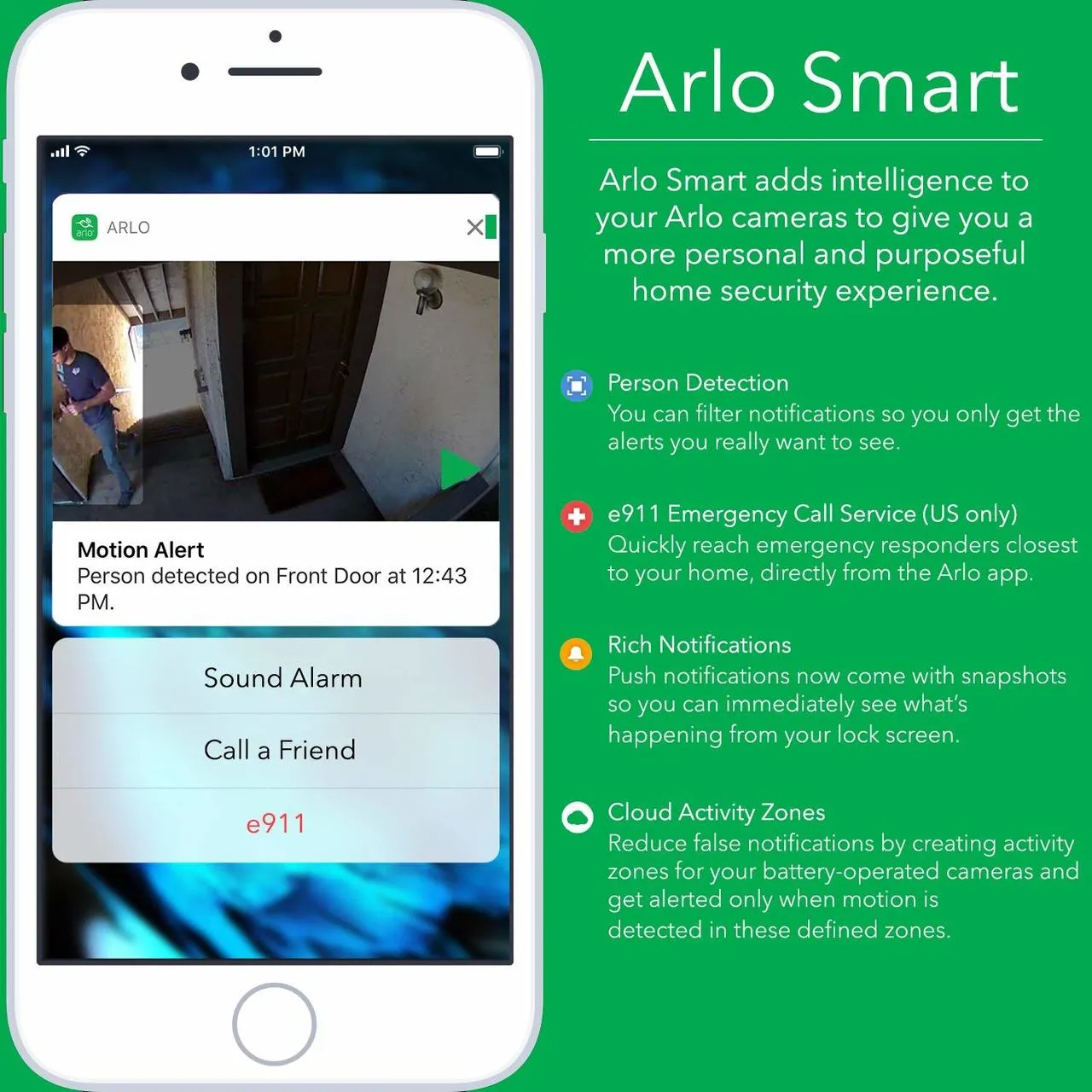 Arlo Pro 2 Single Add-on HD 1080p Camera Rechargeable - Certified Refurbished