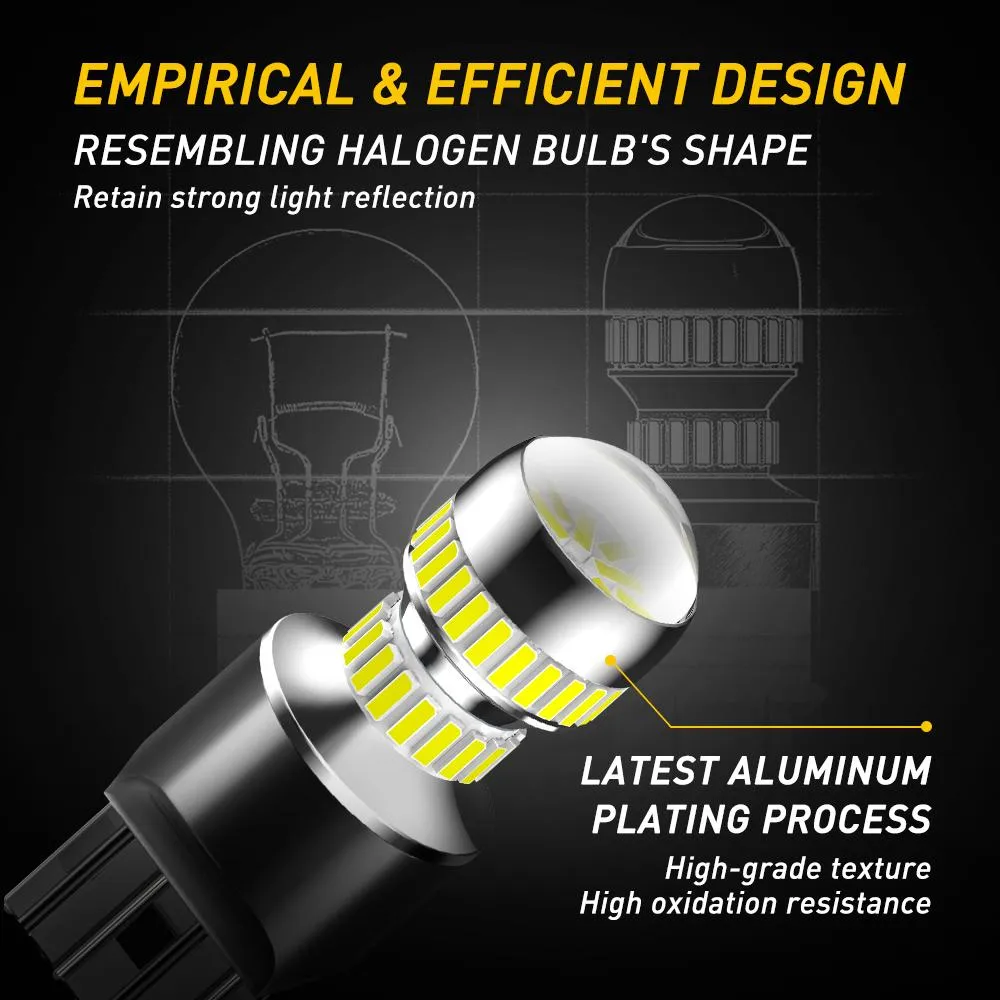 AUXITO 2600 Lumens 7443 LED Bulb T20 7440 7441 7444 LED Light Bulb for Backup Reverse Light