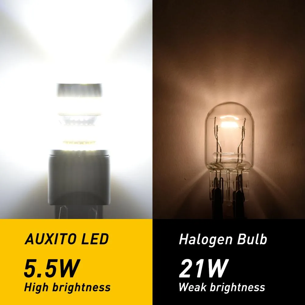AUXITO 2600 Lumens 7443 LED Bulb T20 7440 7441 7444 LED Light Bulb for Backup Reverse Light