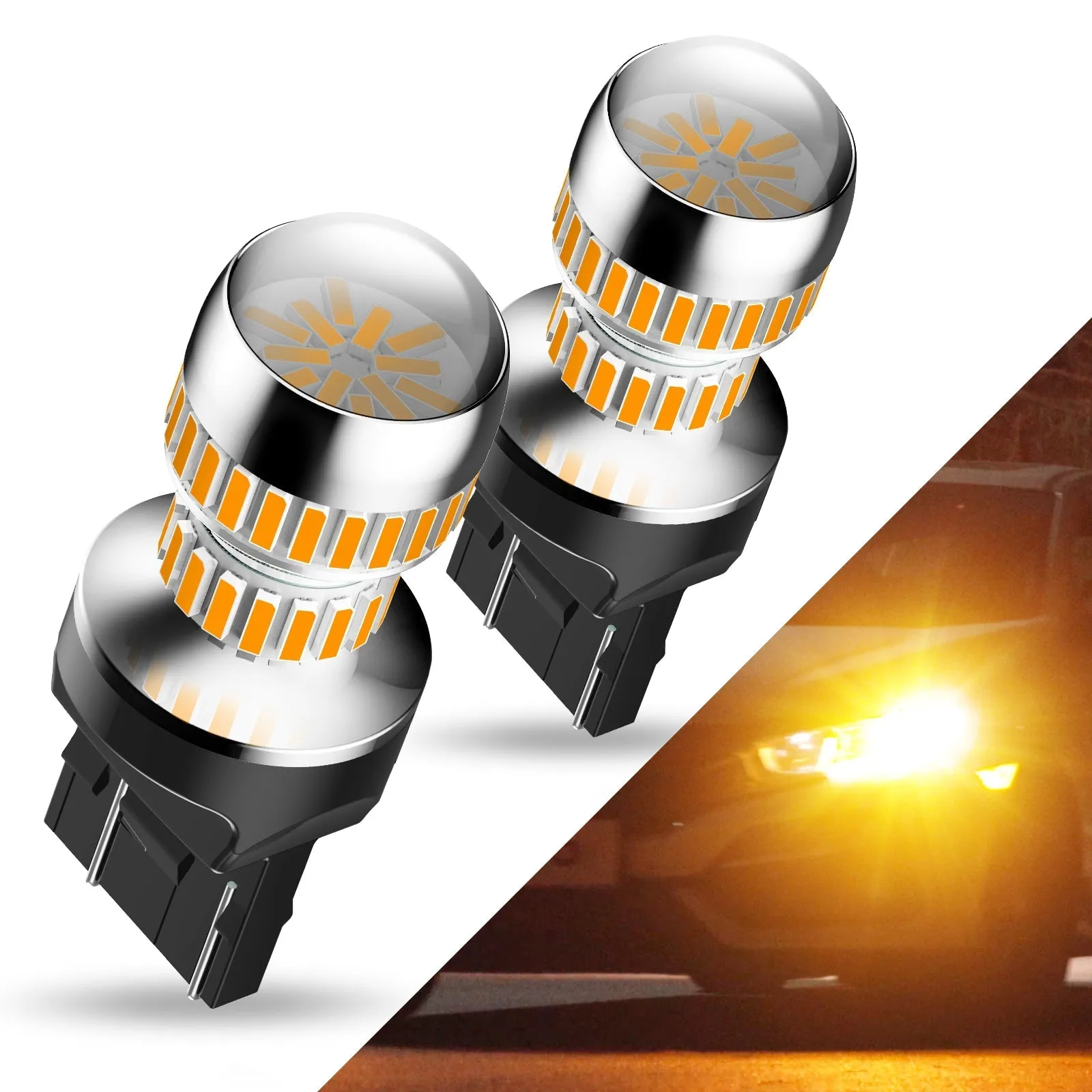 AUXITO 2600 Lumens 7443 LED Bulb T20 7440 7441 7444 LED Light Bulb for Backup Reverse Light