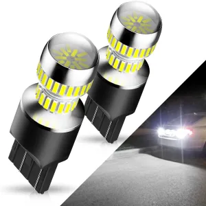 AUXITO 2600 Lumens 7443 LED Bulb T20 7440 7441 7444 LED Light Bulb for Backup Reverse Light