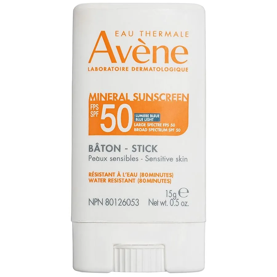 Avene Mineral Sunscreen SPF 50 Stick 0.5Oz