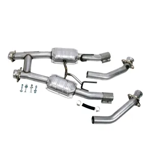 BBK Performance Parts 1521 1986-1993 MUSTANG 5.0 2.5 FULL HIGH FLOW H PIPE W/CONVERTERS