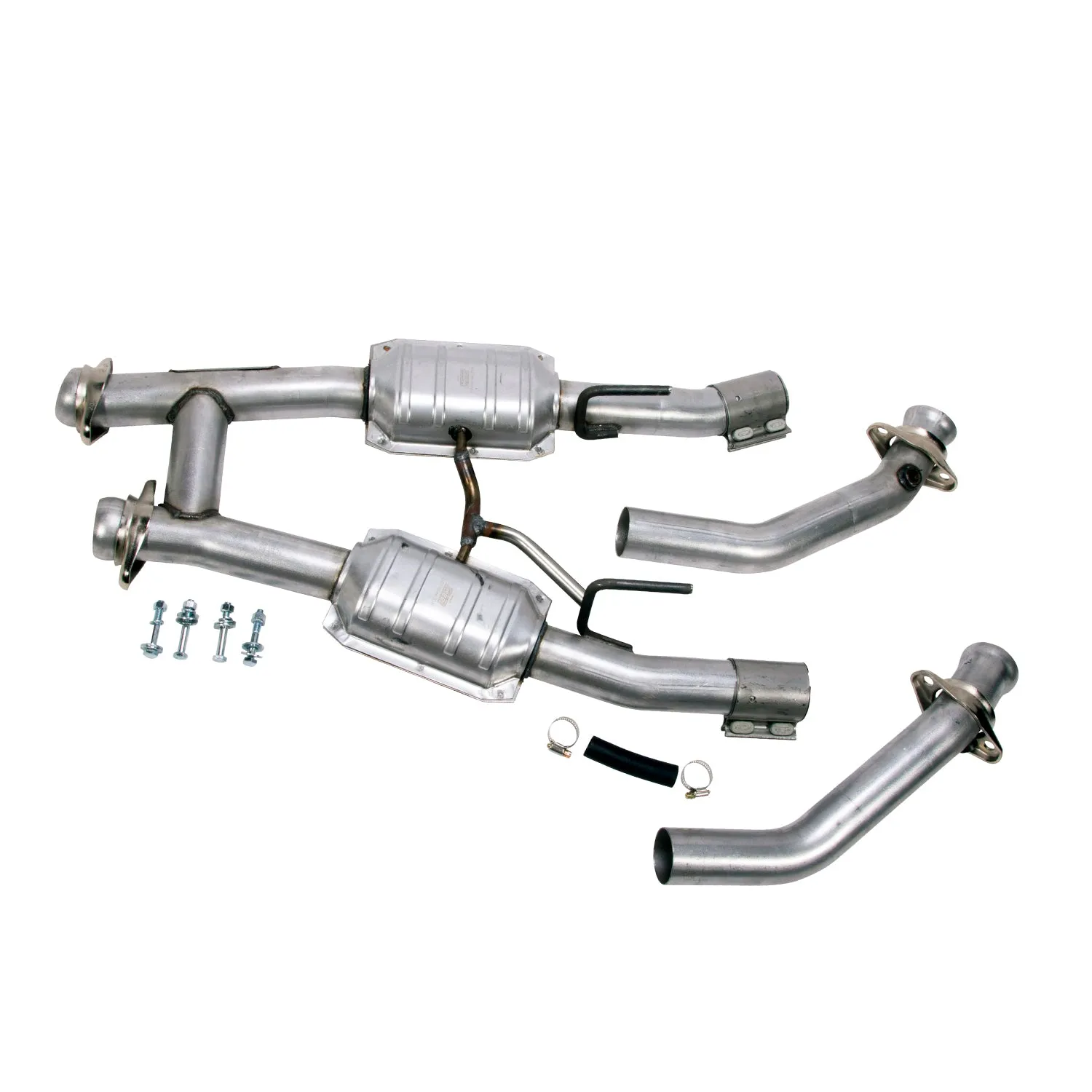 BBK Performance Parts 1521 1986-1993 MUSTANG 5.0 2.5 FULL HIGH FLOW H PIPE W/CONVERTERS