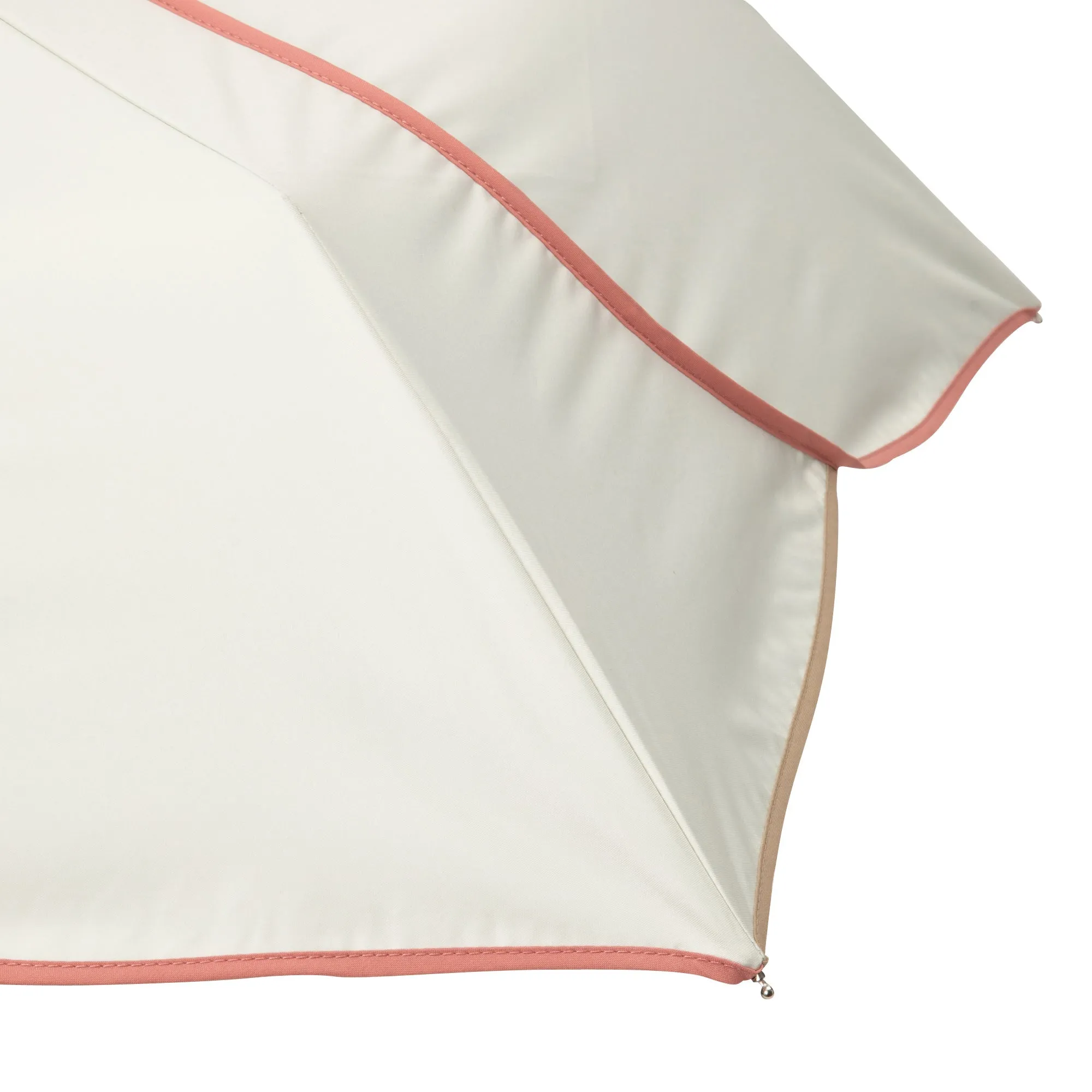 Bicolor Piping Compact Umbrella White