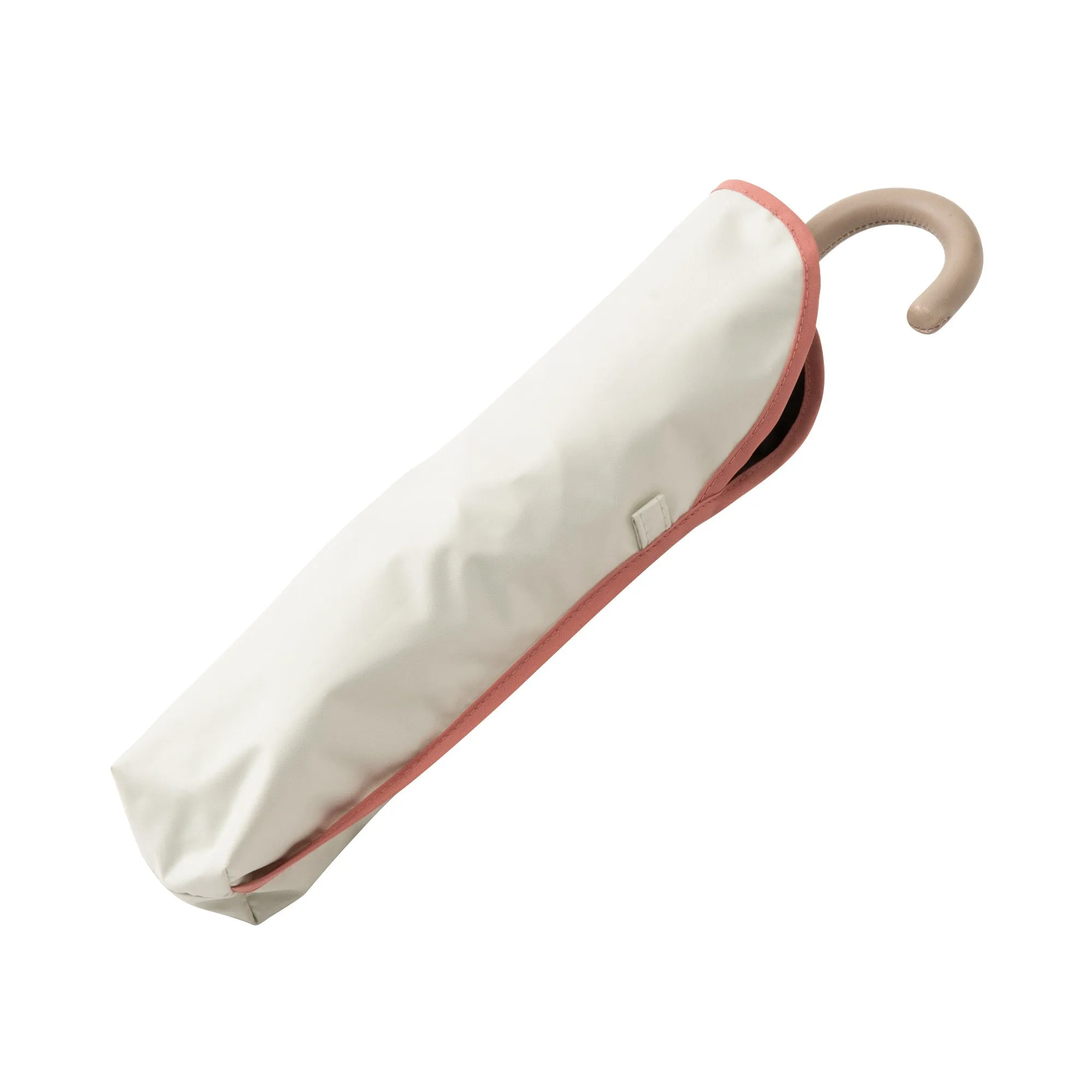Bicolor Piping Compact Umbrella White