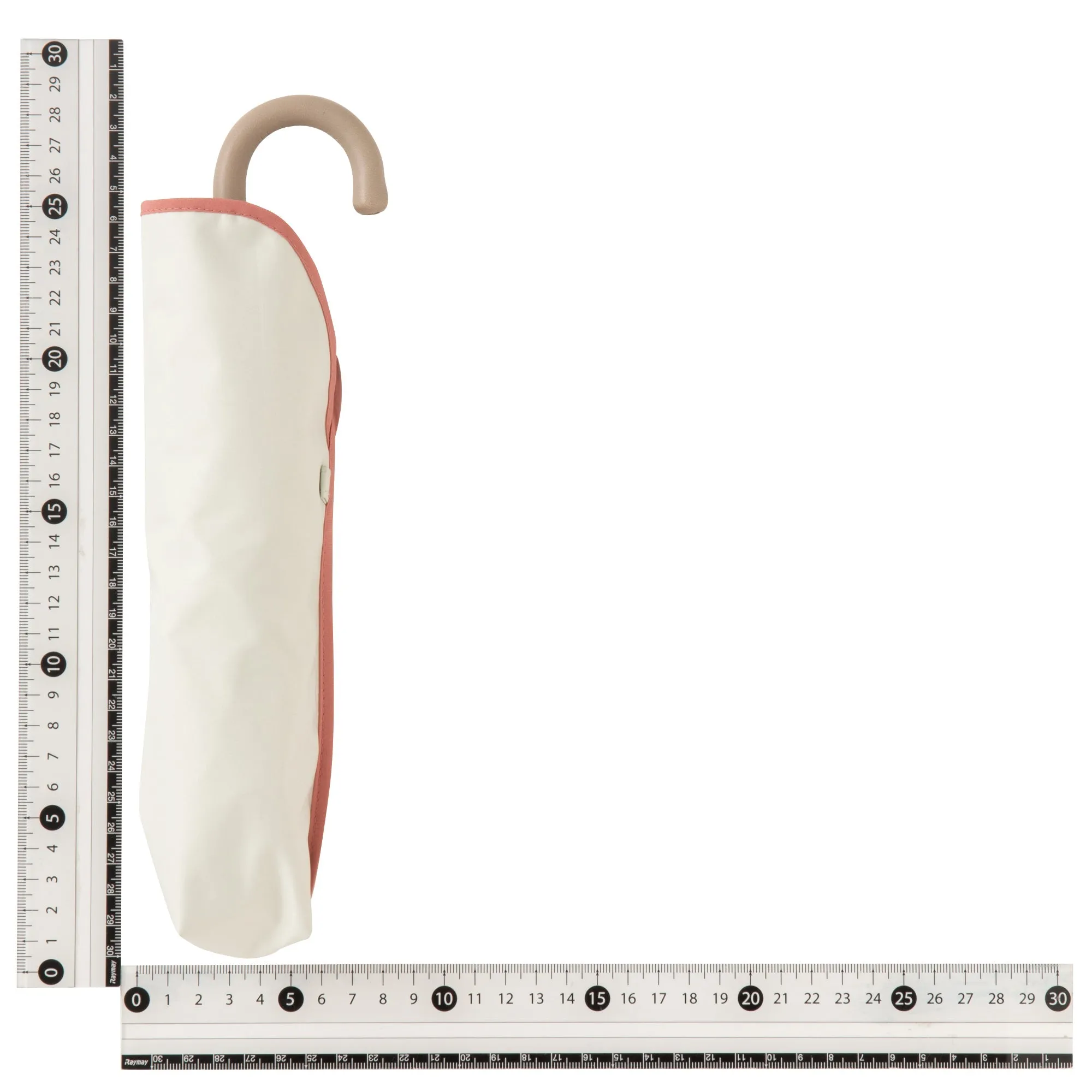 Bicolor Piping Compact Umbrella White