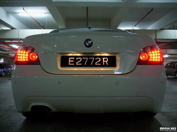 BMW E60 5-Series 04-08 Red & Clear LED Taillight