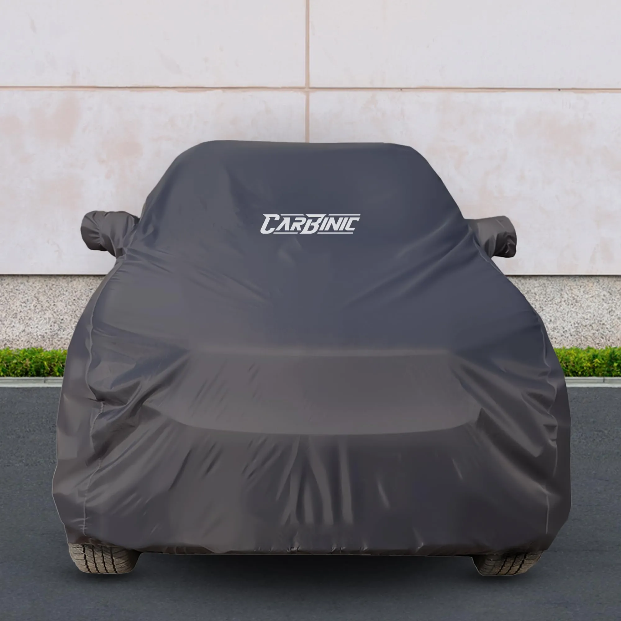 CARBINIC Car Body Cover for MG ZS EV 2022 |Water Resistant, UV Protection Car Cover |Scratchproof Body Shield| Dustproof All-Weather Cover| Mirror Pocket & Antenna |Car Accessories
