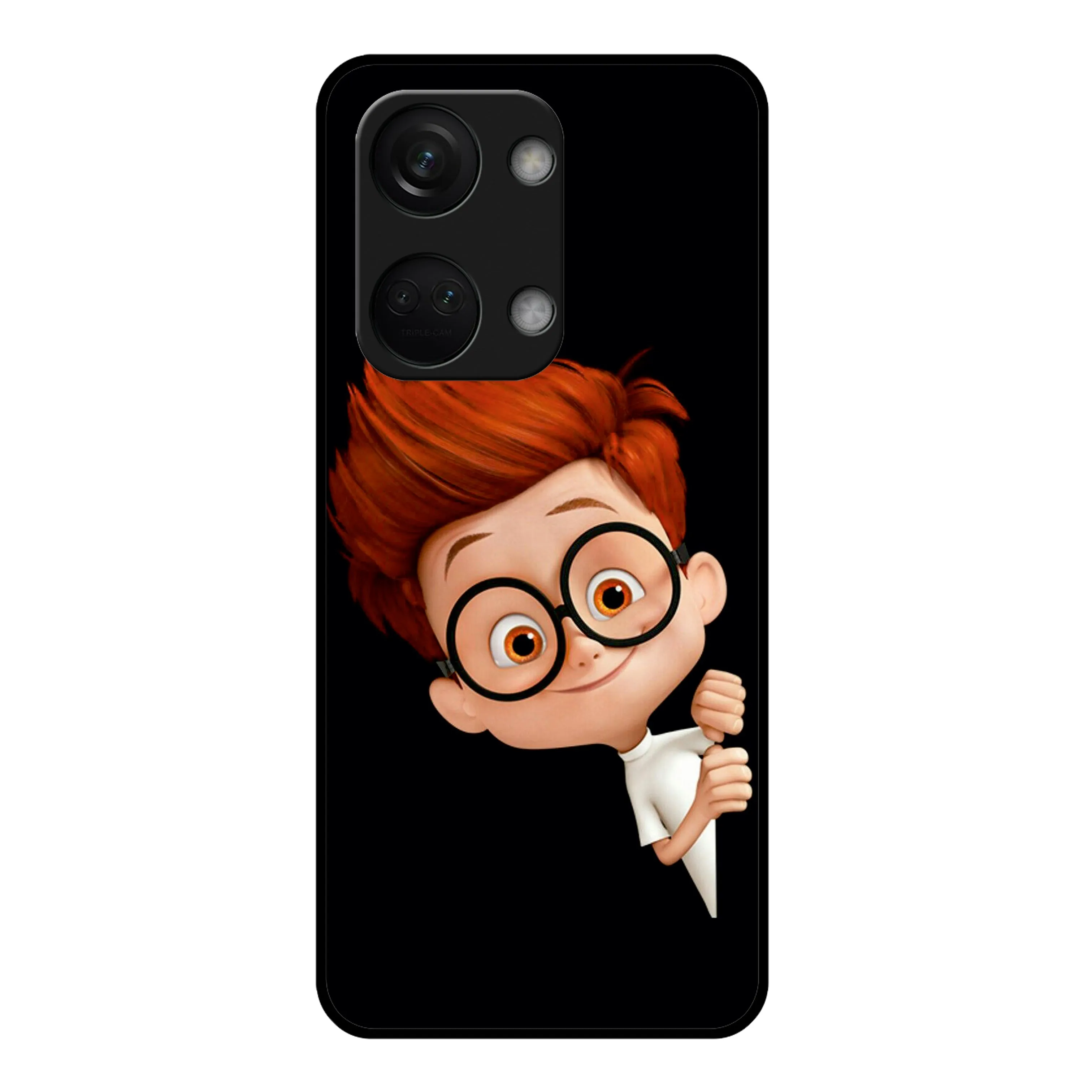 Cartoon Boy Glossy Metal Case Cover For OnePlus