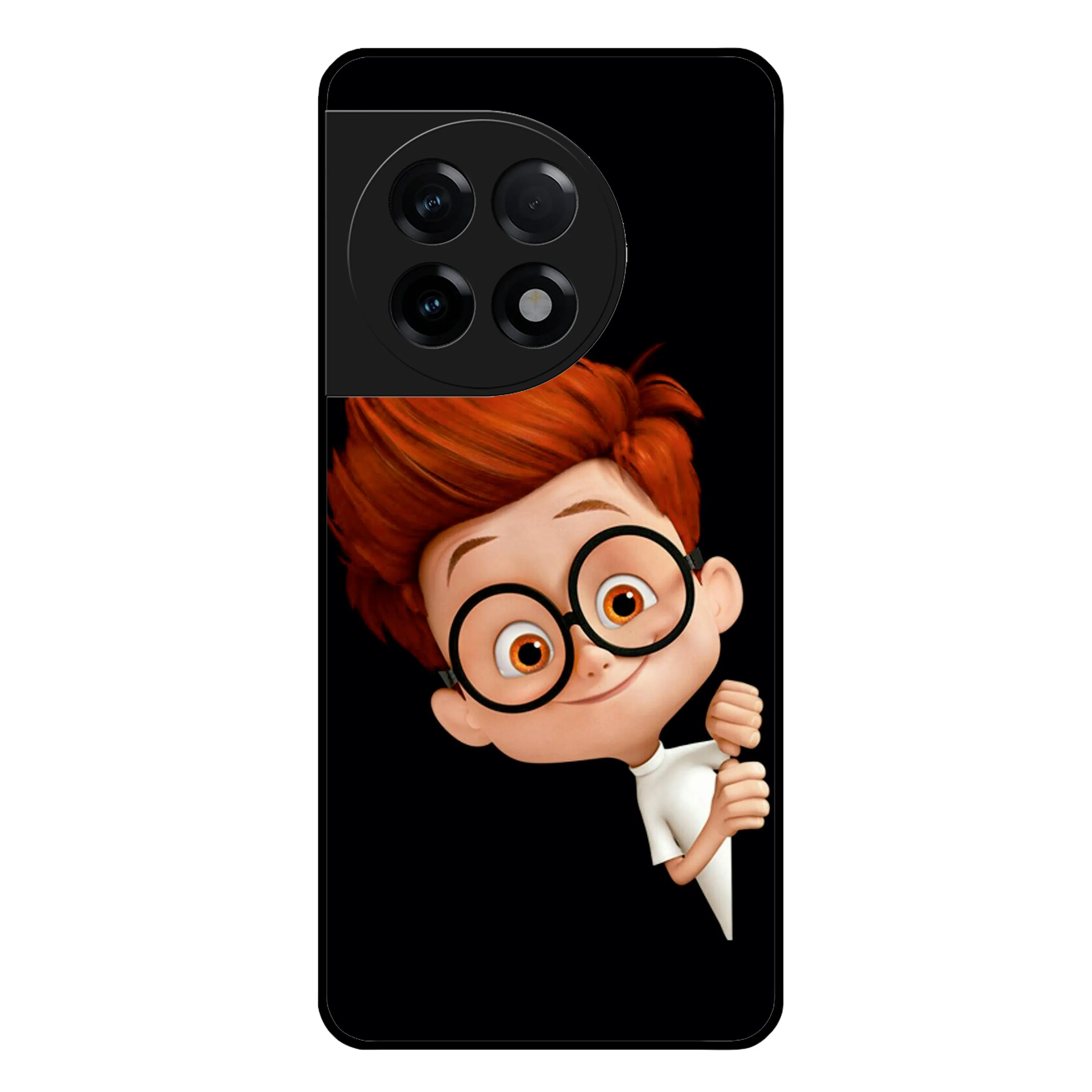 Cartoon Boy Glossy Metal Case Cover For OnePlus