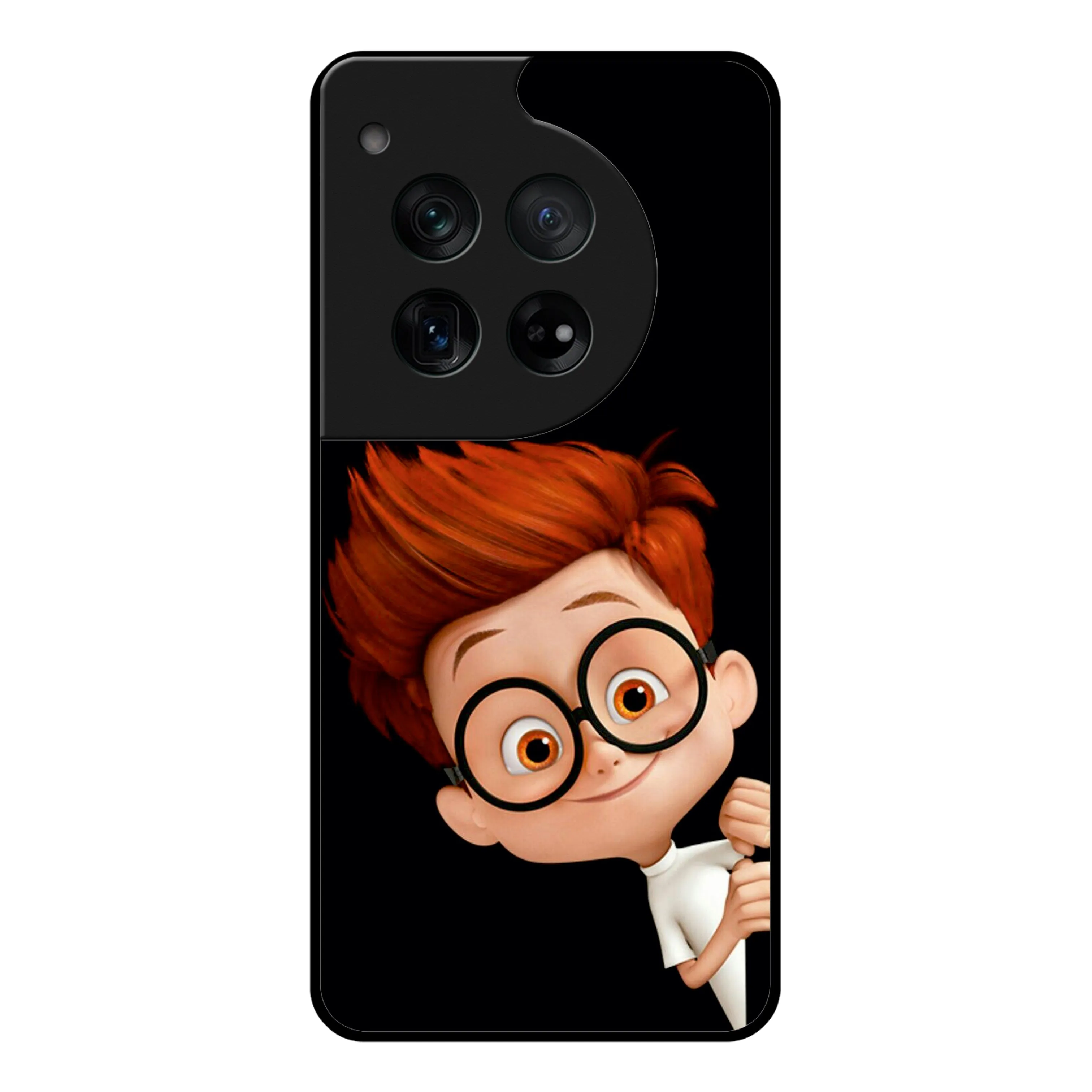 Cartoon Boy Glossy Metal Case Cover For OnePlus