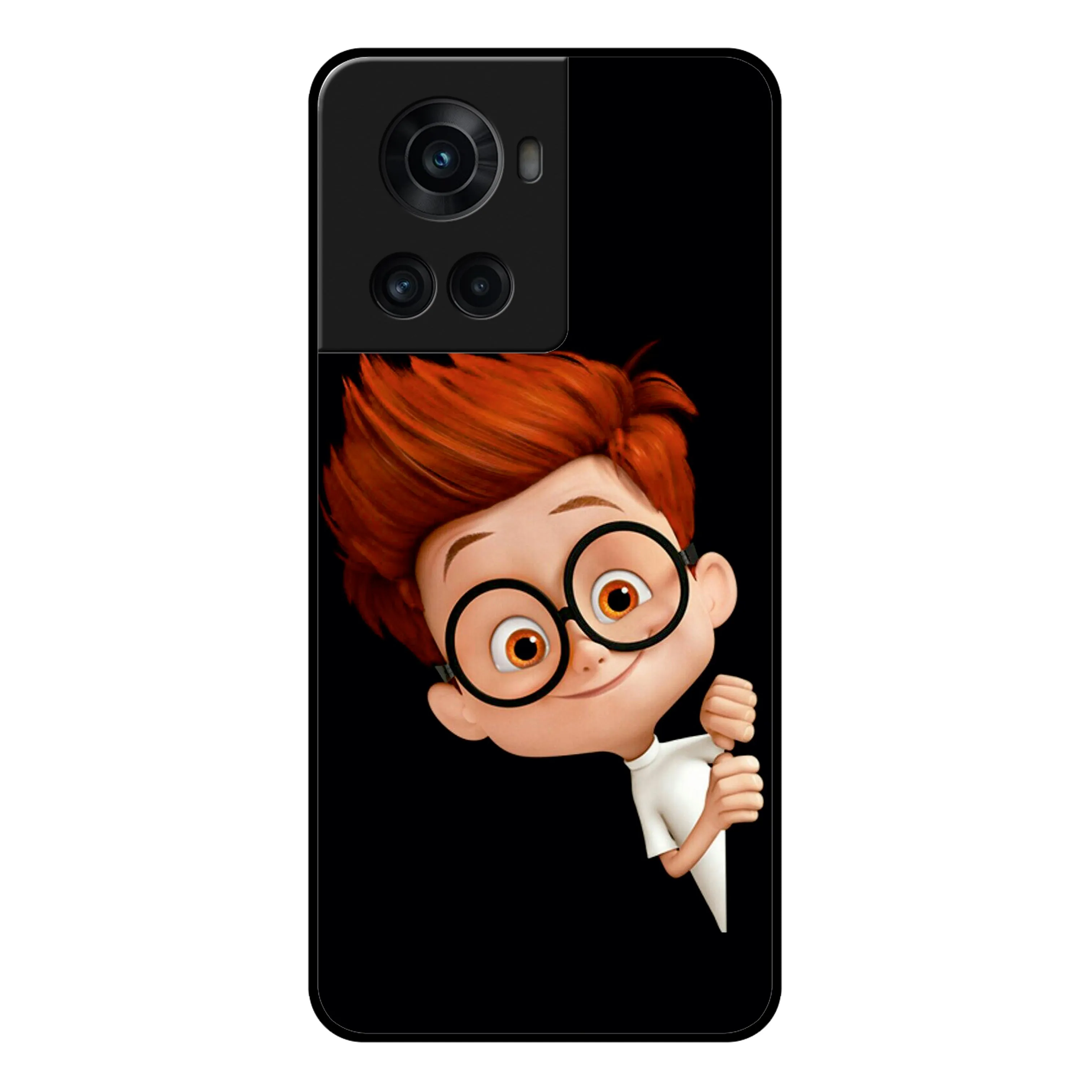 Cartoon Boy Glossy Metal Case Cover For OnePlus