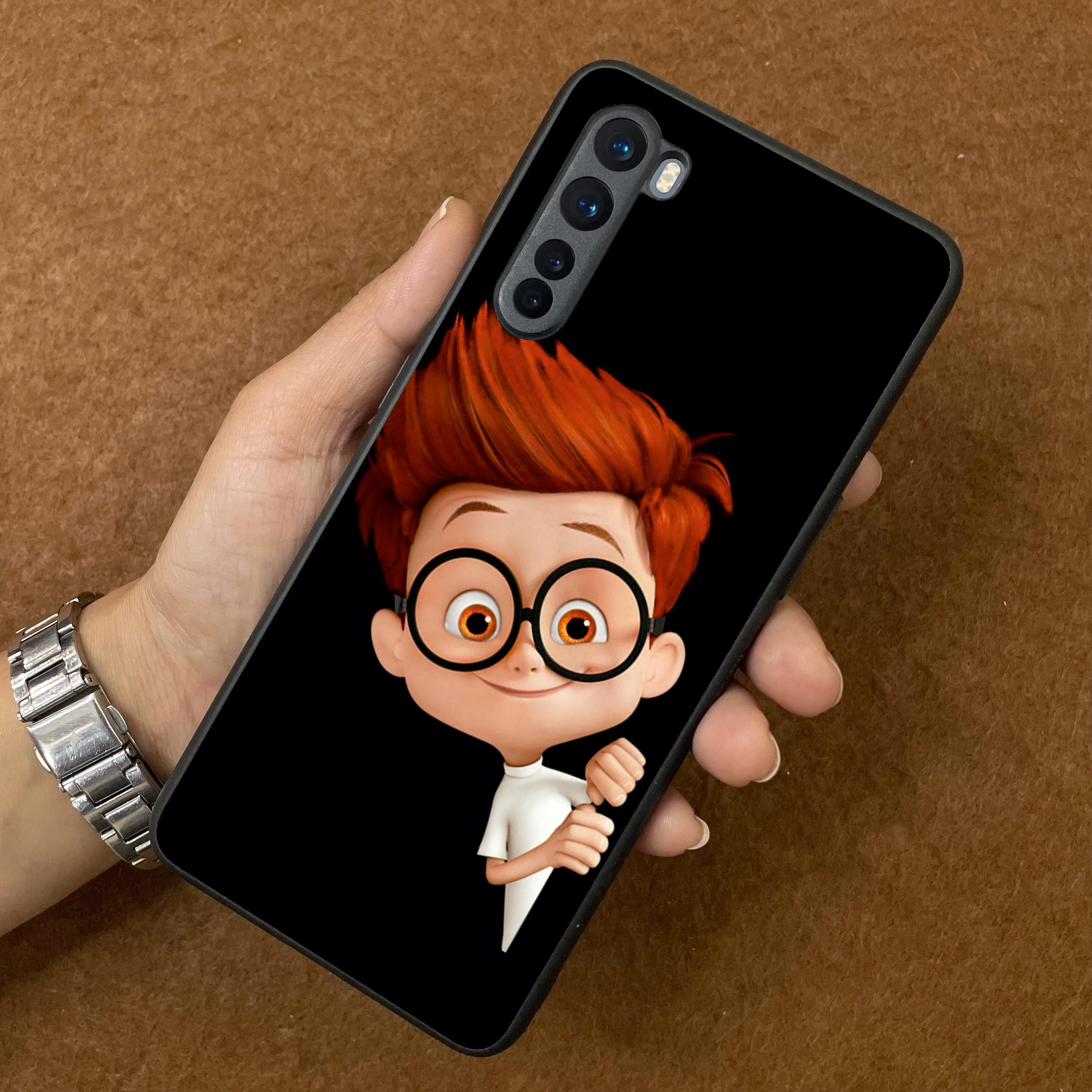 Cartoon Boy Glossy Metal Case Cover For OnePlus
