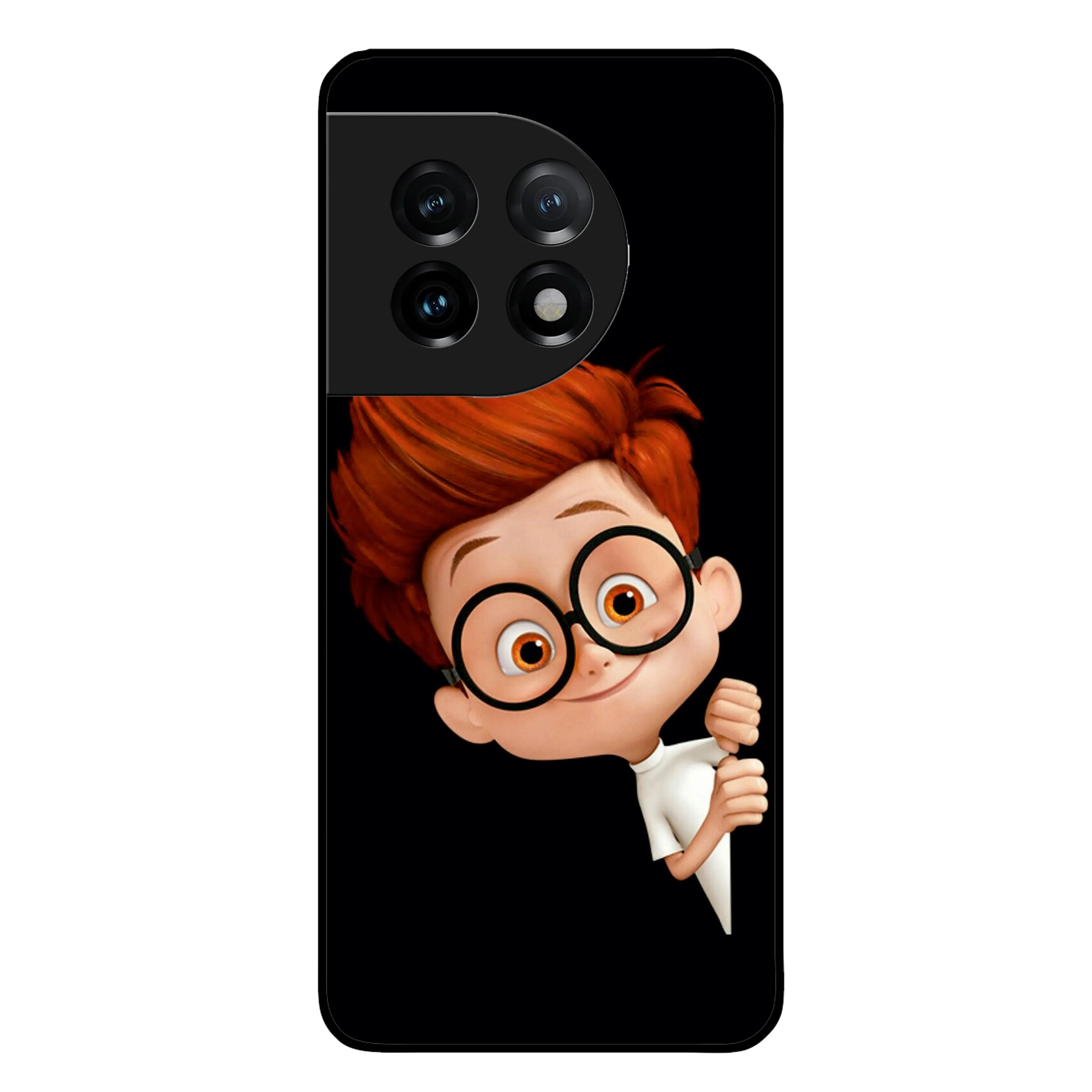 Cartoon Boy Glossy Metal Case Cover For OnePlus