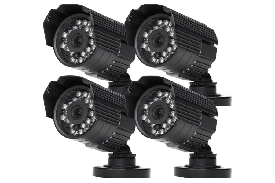 Complete security camera system with indoor and outdoor cameras ECO BlackBox 4ch LED series