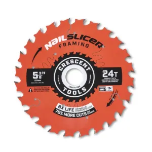 Crescent® 5-3/8" x 24-Tooth NailSlicer™ Framing Circular Saw Blade