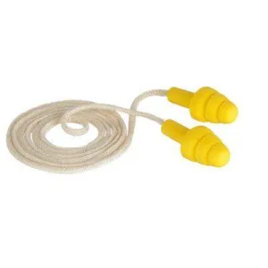 Earplugs - 3M E-A-R UltraFit Earplugs, Yellow, Corded, (Box of 100 pairs), 340-4036