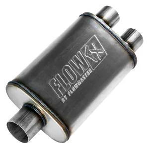 Flowmaster Muffler Flow FX (3" Center In/ 2.5" Dual Out) Stainless Steel 72198