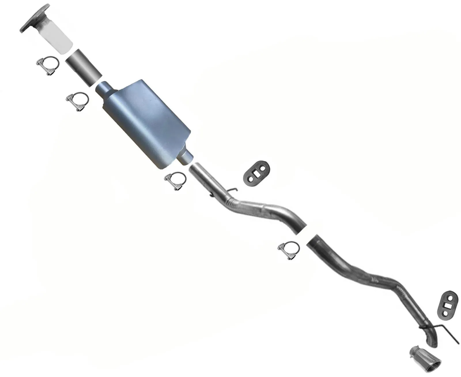 Hi Flow Performance Muffler Pipe System For Jeep Grand Cherokee 2005-2010