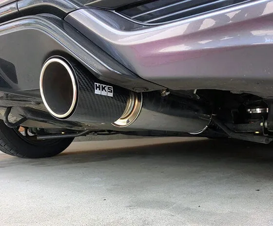 HKS Exhaust Honda Fit Sport (14-20) Hi Power Catback w/ Carbon Tip - 32016-KH001