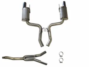 JBA Exhaust Ford Mustang S550 EcoBoost (15-20) Catback 3.0" Stainless Steel - 40-2648