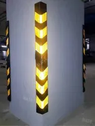 L-Shaped Rubber Corner Guards | 75x75x15x800mm | Yellow PVC Strips | Easy Installation | Durable Protection