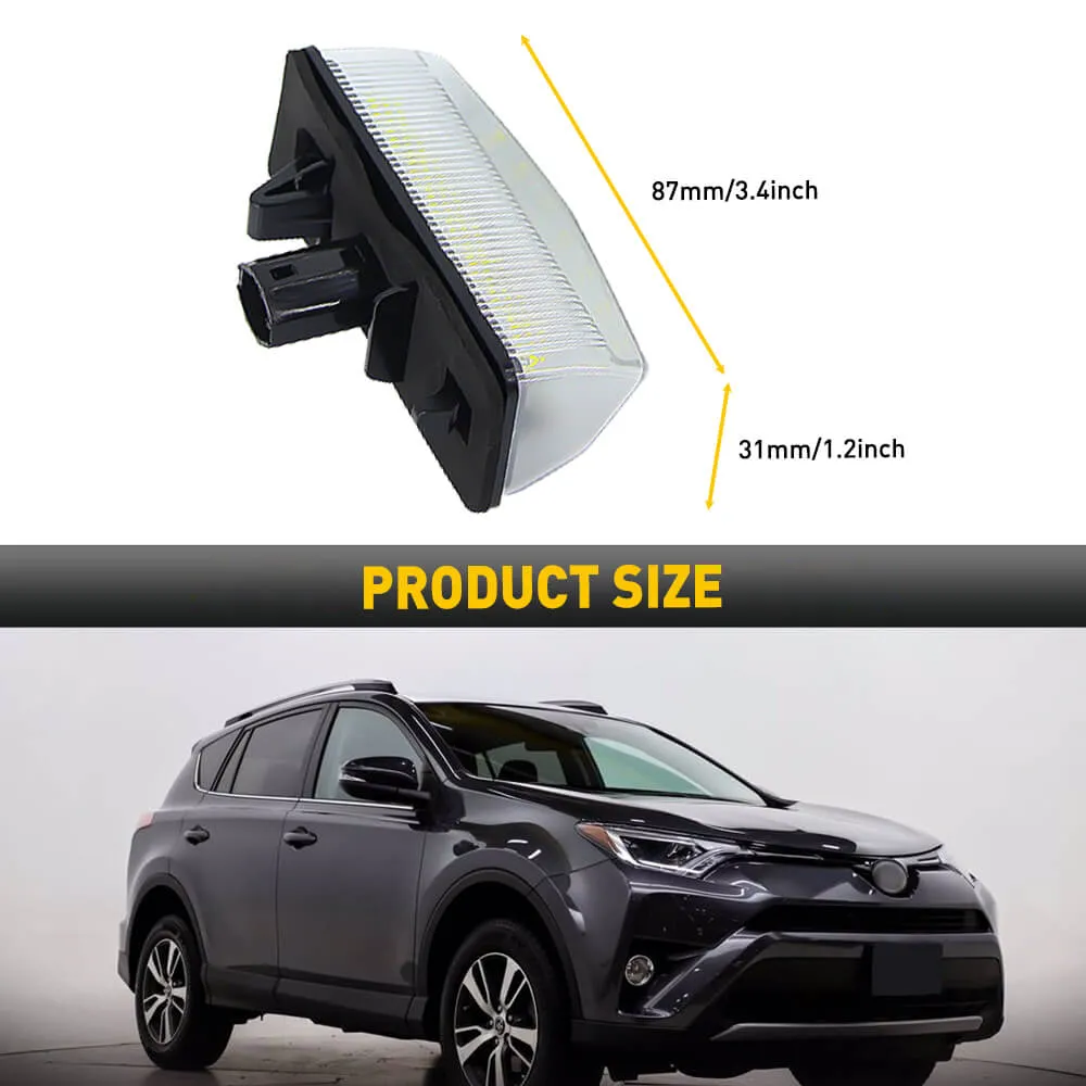 LED License Plate Lights Tag Light Lamp Assembly for Toyota, Lexus, Scion Models