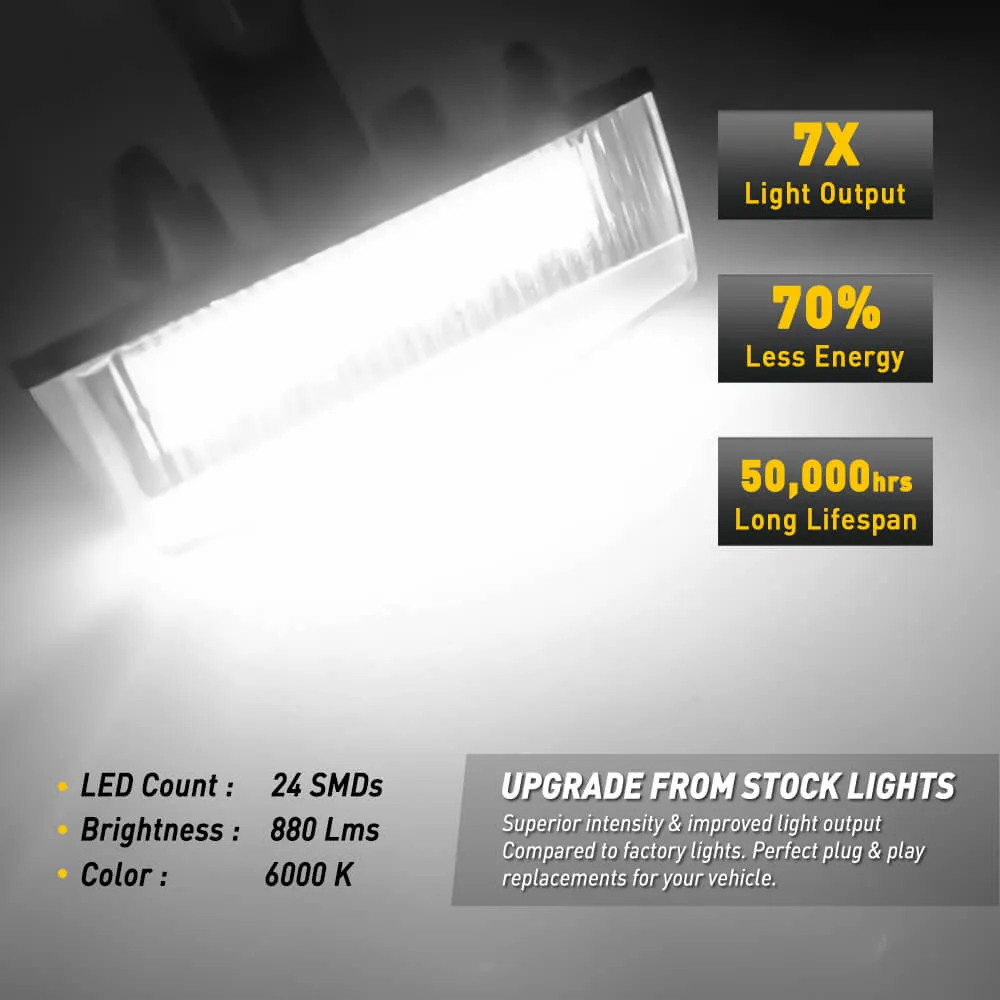 LED License Plate Lights Tag Light Lamp Assembly for Toyota, Lexus, Scion Models