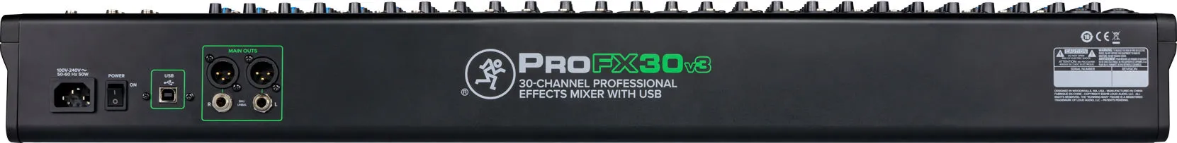 Mackie PROFX30V3 30-Channel 4-Bus Professional Effects Mixer with USB