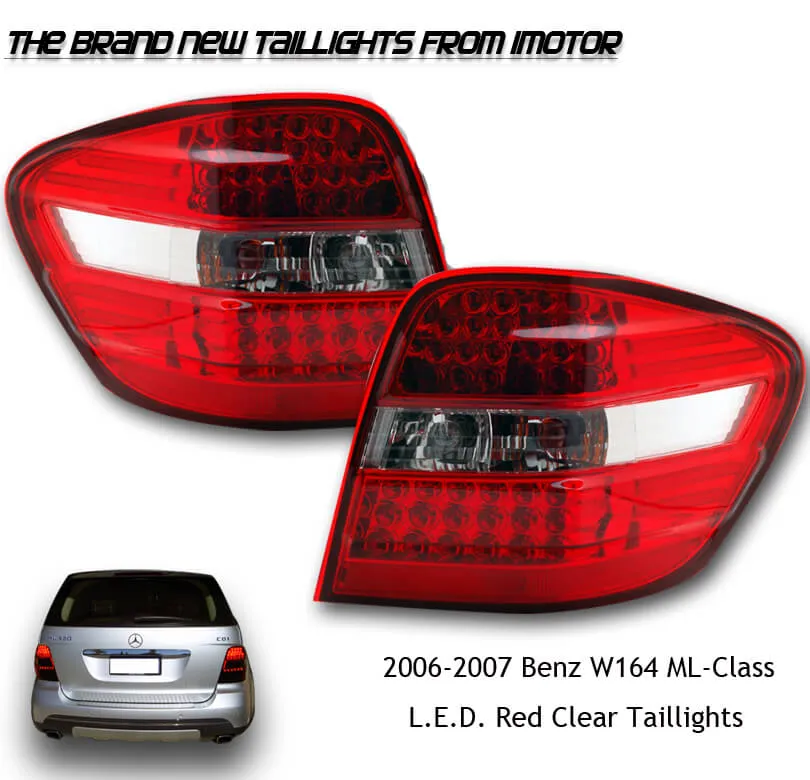 Mercedes-Benz ML-Class W164 2005  Red & Clear LED Taillight