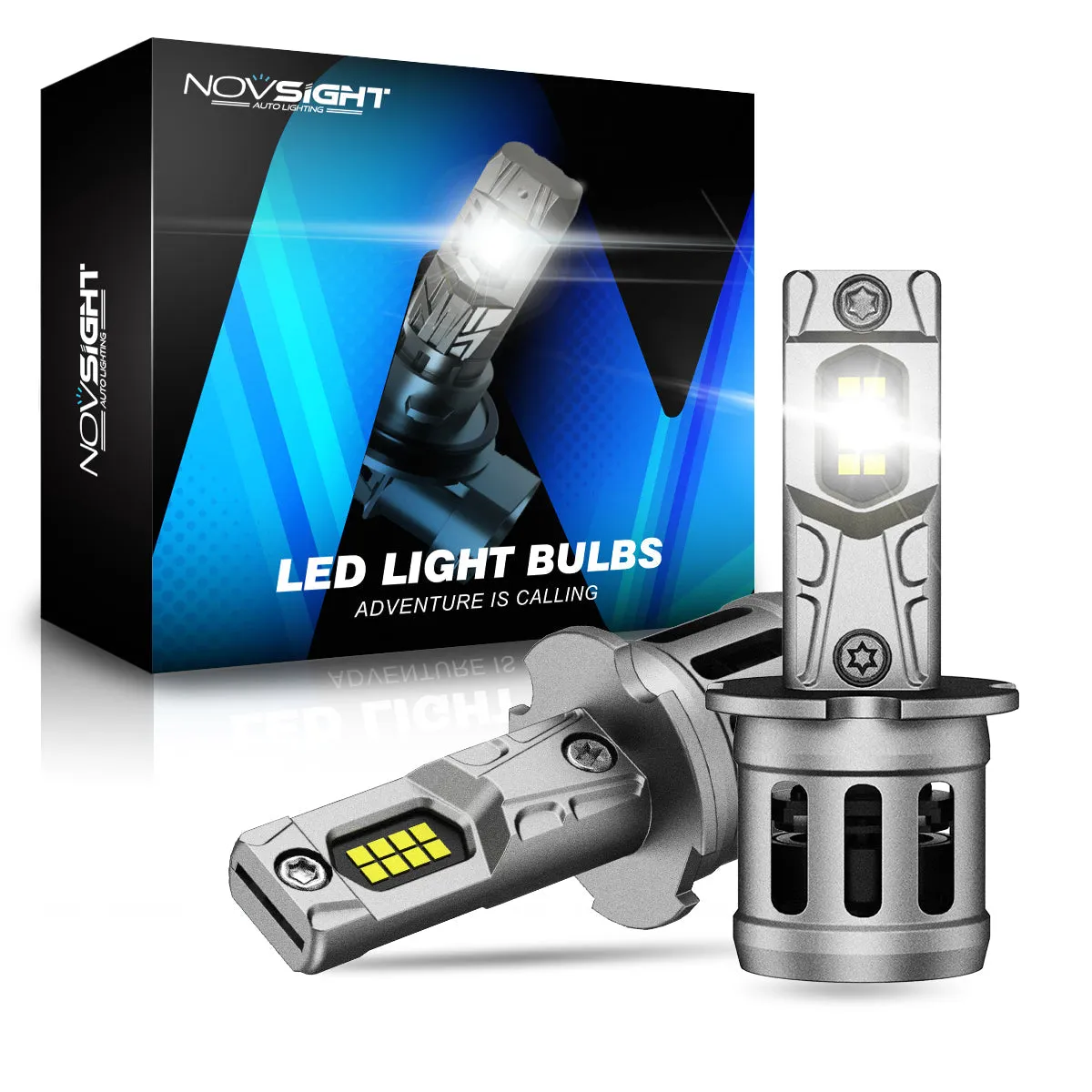 N63 Series Mini Wireless | H1 H3 H7 H11 9005 9006 LED Bulbs Original Mini Size Plug N Play 70W 16000LM 90W 20000LM 6500K White | 2 Bulbs
